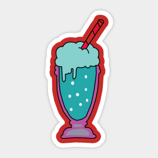 Milkshake Cute Sticker Sticker